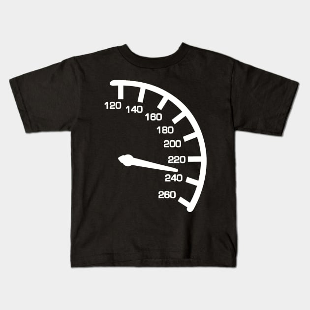 Speedometer Kids T-Shirt by Designzz